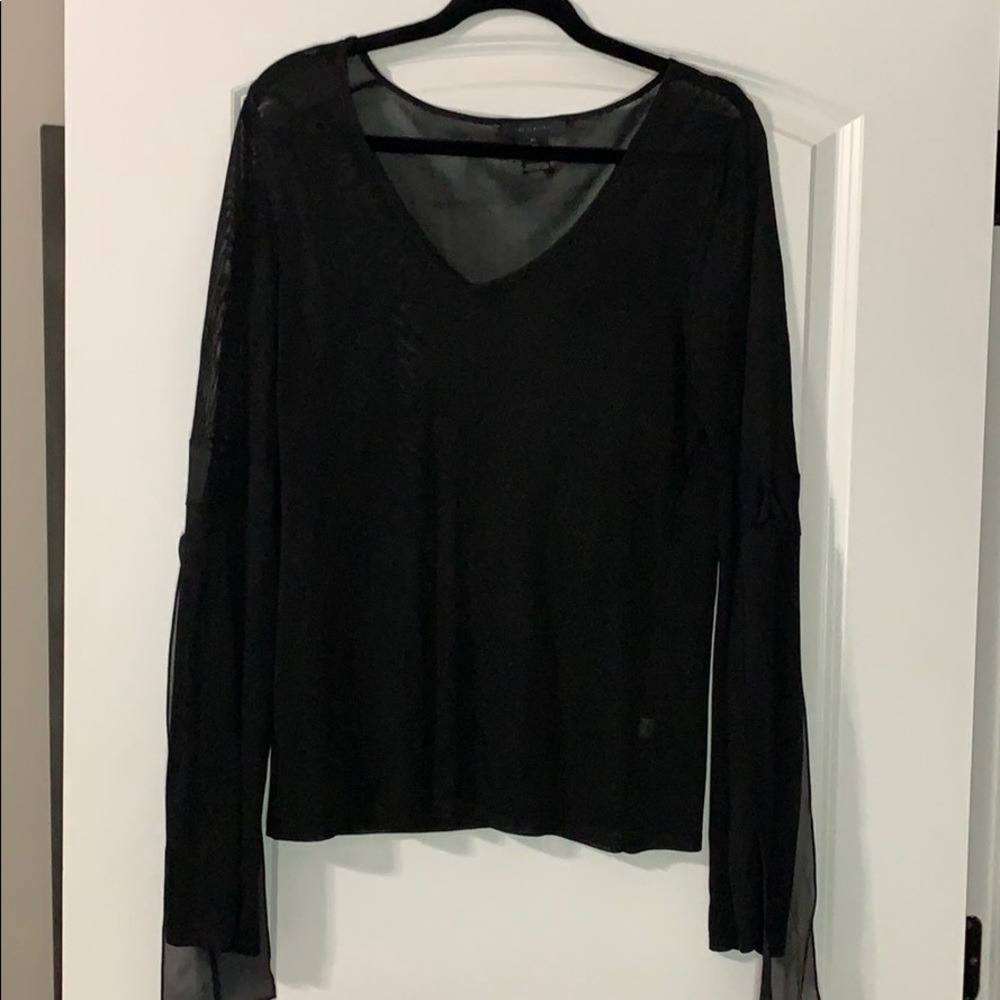 Limited Sheer Blouse with arms tie detail